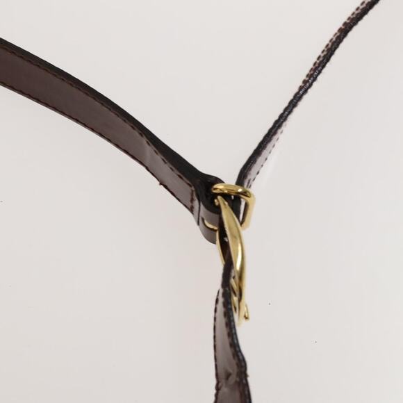 GUCCI Bamboo Body Bag Patent Leather Brown Gold 003 3444 003 3444 - Picture 8 of 12